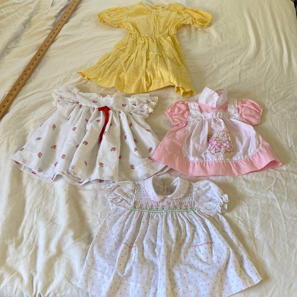 LOT vintage baby girl dresses